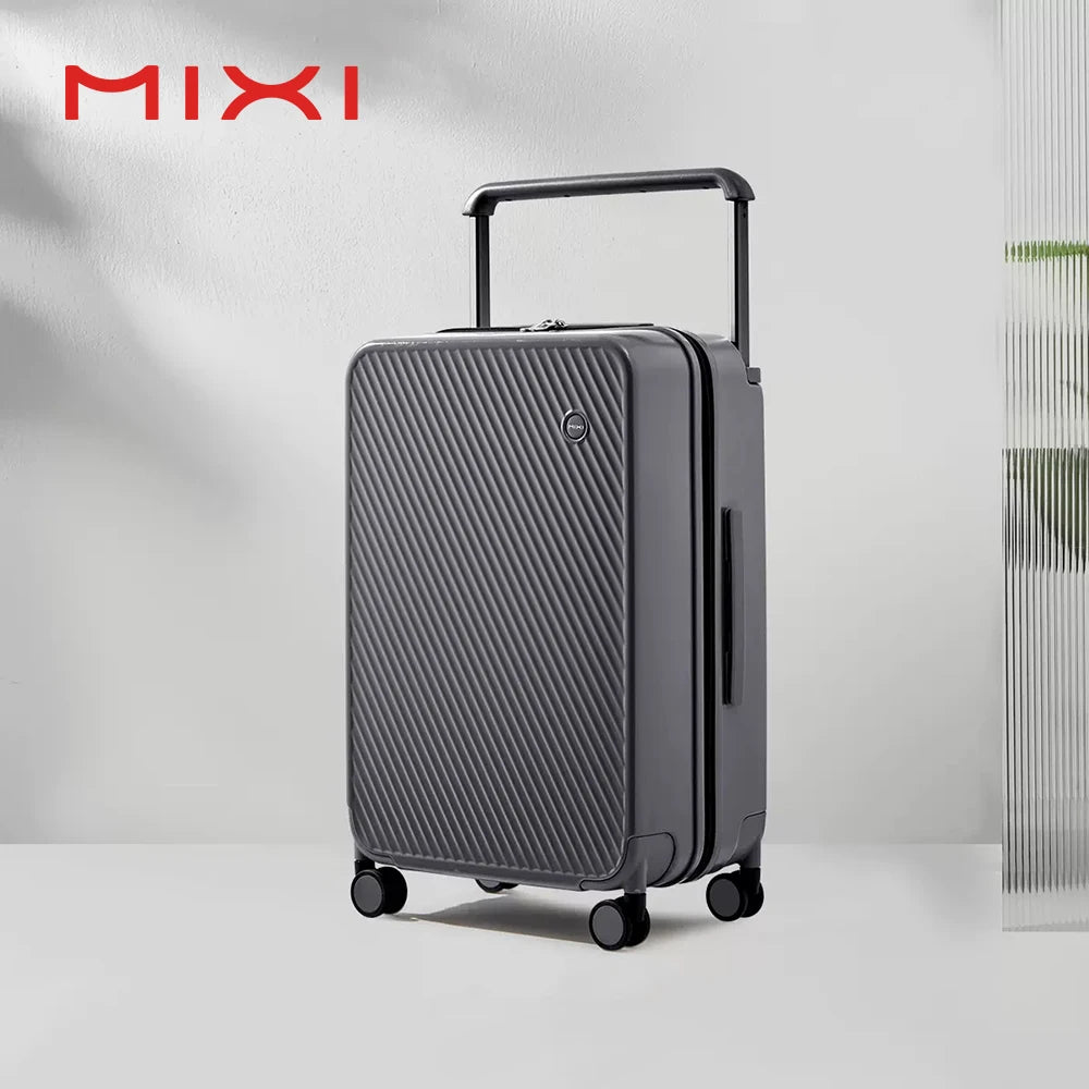 Mixi Hardside Luggage Suitcase With Wide Handle Patent Design
