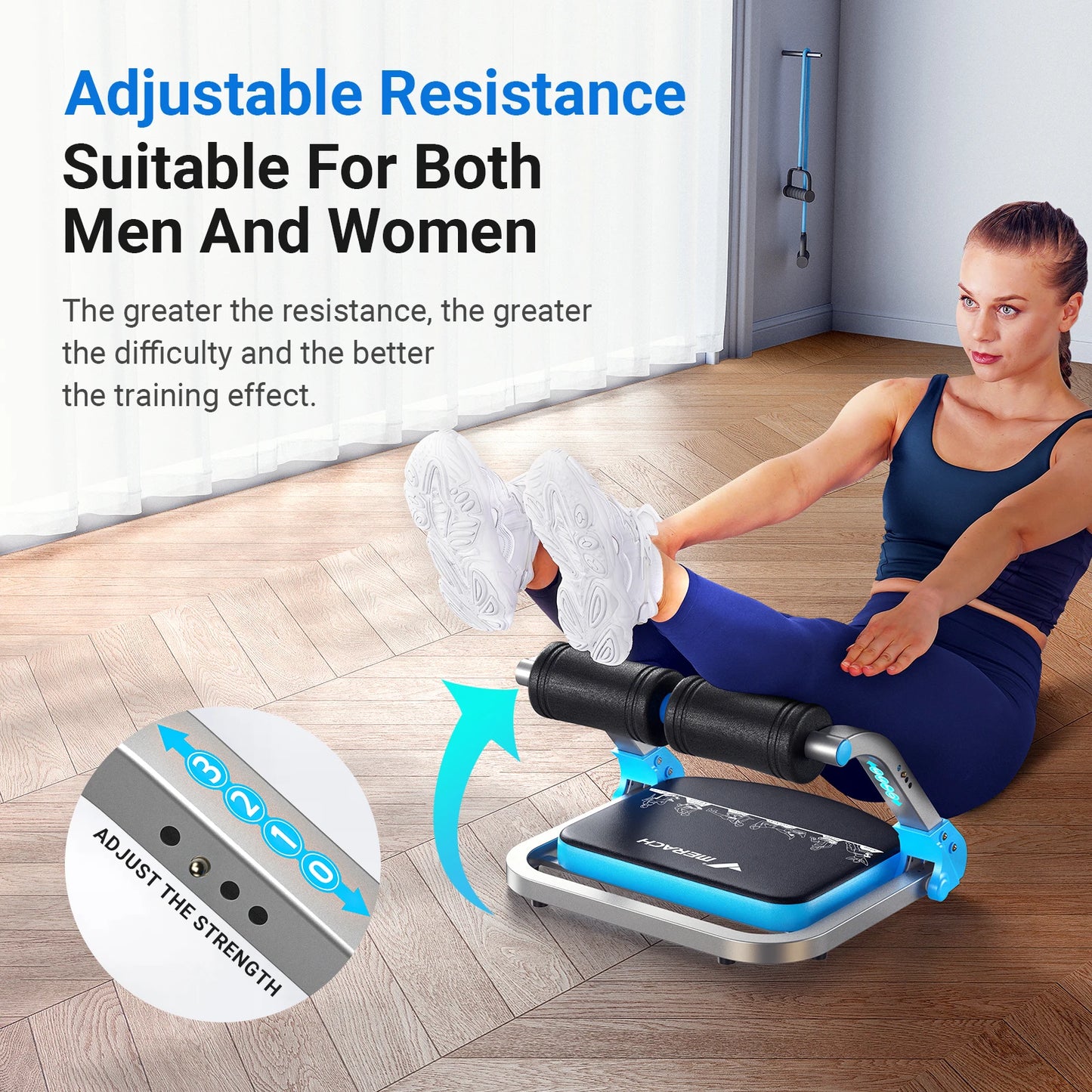 Merach Abdominal Exercise Machine With Adjustable Resistance