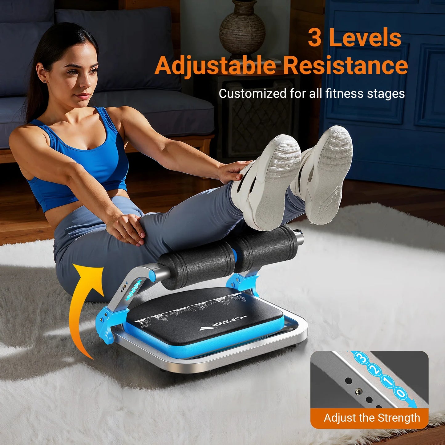 Merach Abdominal Exercise Machine With Adjustable Resistance