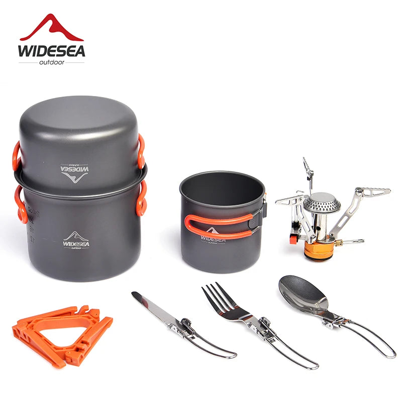 Widesea Camping Cookware Set Portable Pot and Cup Set