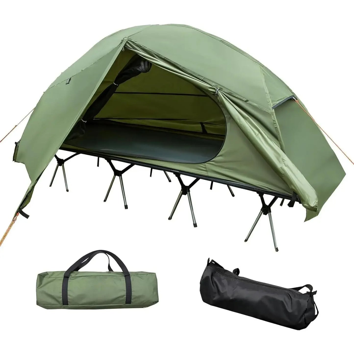 Camping Cot Tent Waterproof One-Person Off Ground Bed for Outdoors