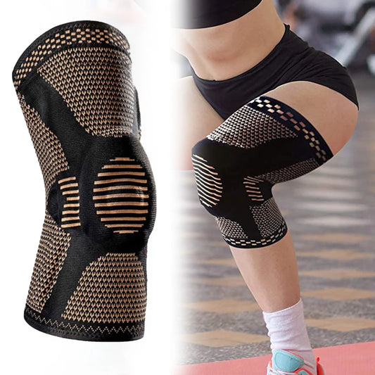 Orthopedic Knee Brace Support Adjustable Copper Nylon Patella Protector