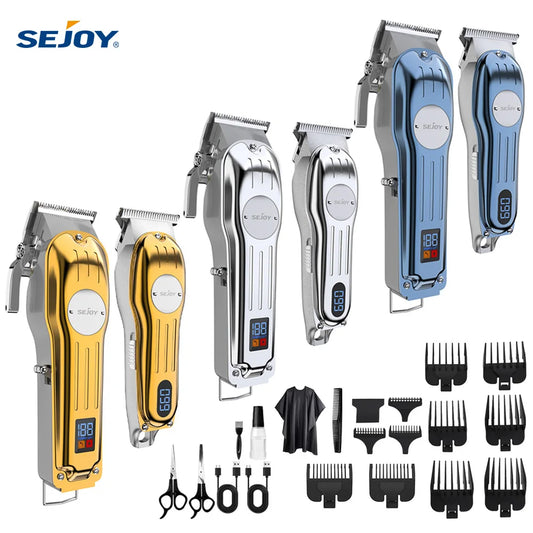 Sejoy Professional Hair Clipper Cordless Combo Kit for Men