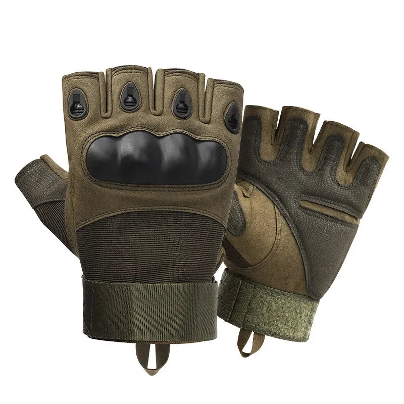 Unisex Tactical Motorcycle Gloves With Knuckle Protection