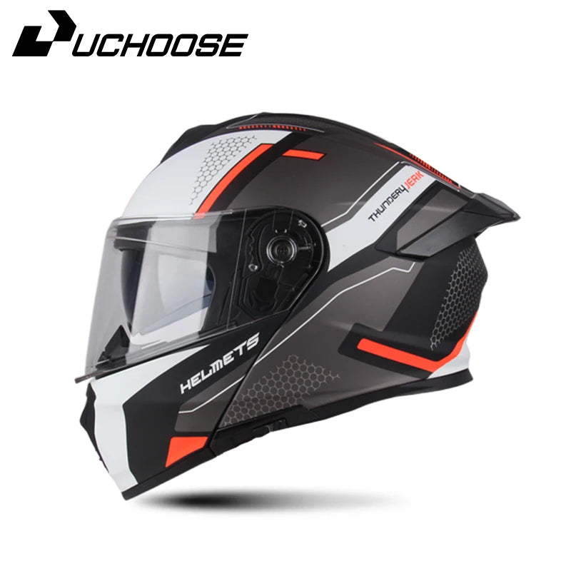 Uchoose DOT Certified Modular Flip Up Motorcycle Helmet
