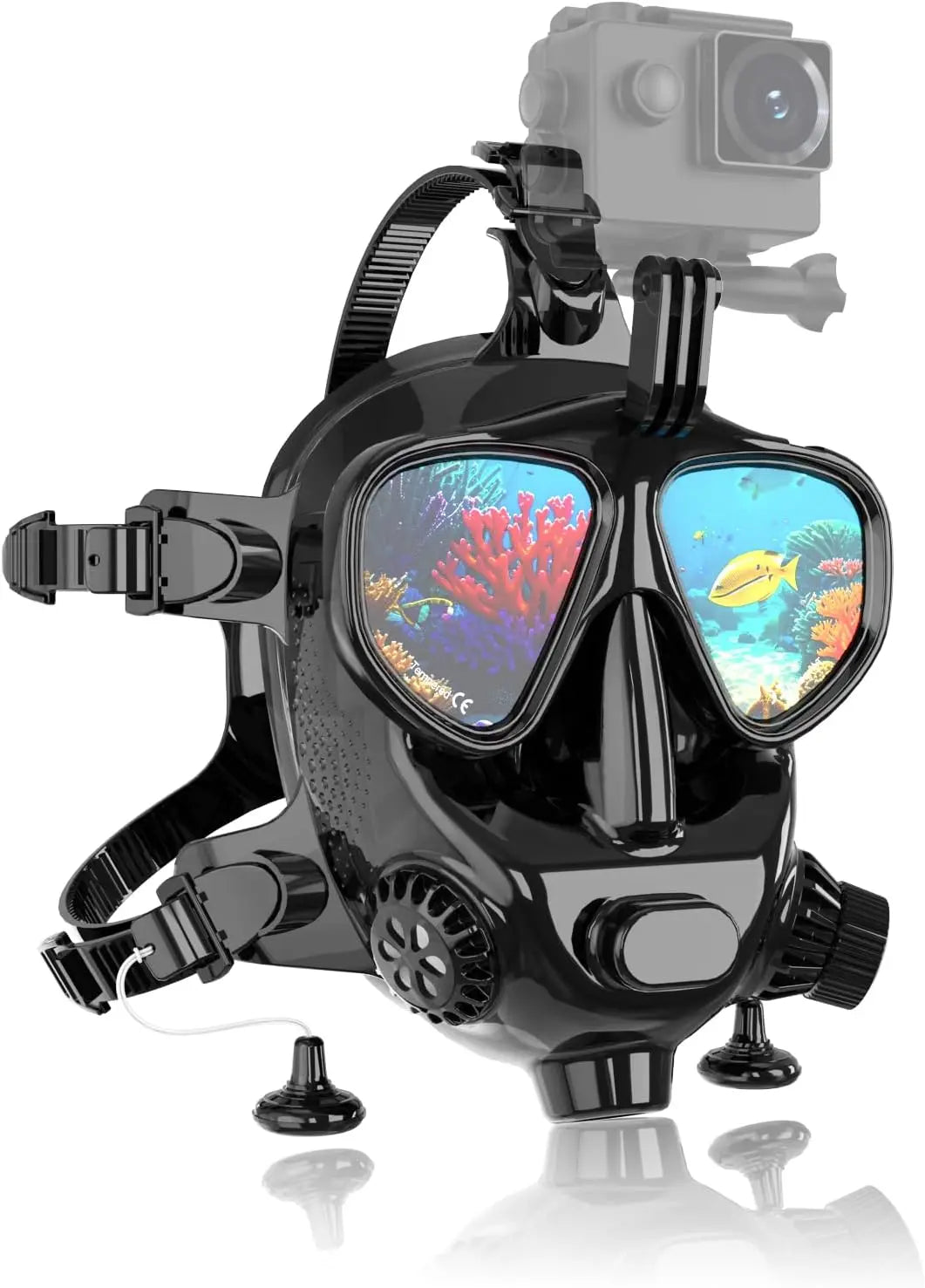 Full Face Dive Mask With Camera Mount For Diving Snorkeling