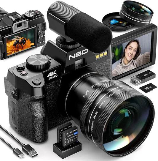 NBD 4K 48MP Digital Camera For Photography And Vlogging
