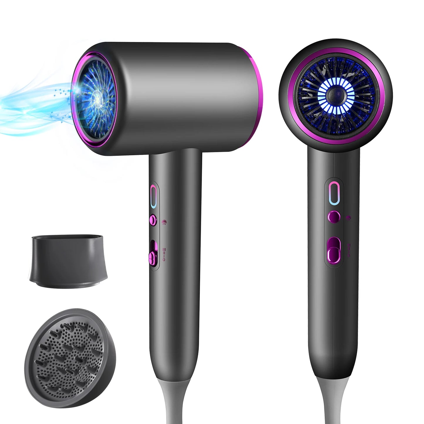 KUALOOL Professional Hair Dryer With Diffuser 1875W Ionic