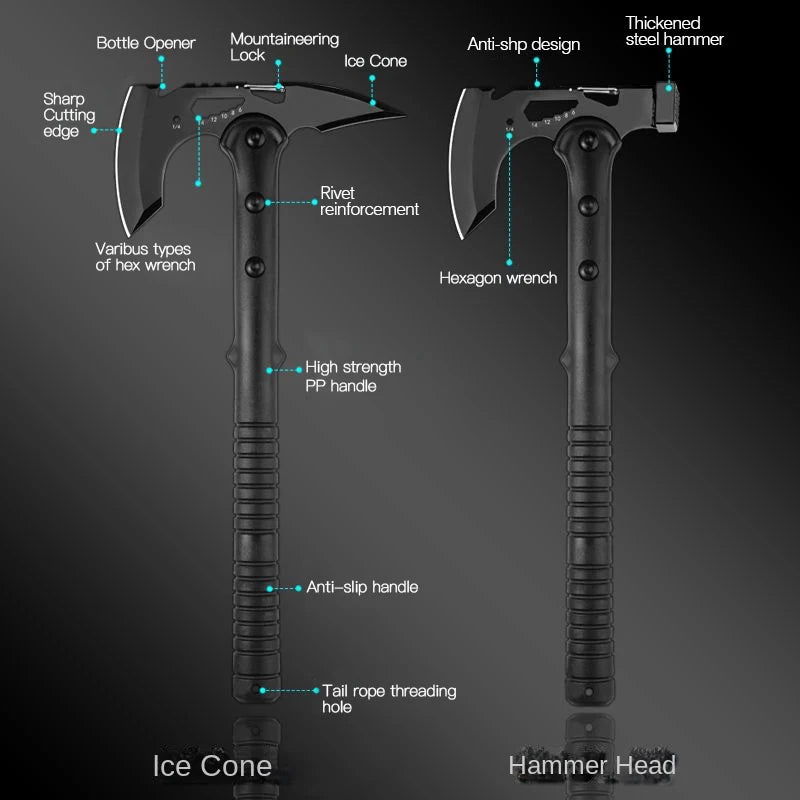 Devil's Assault Axe Multifunction Outdoor Tactical Life Saving Camping Tool