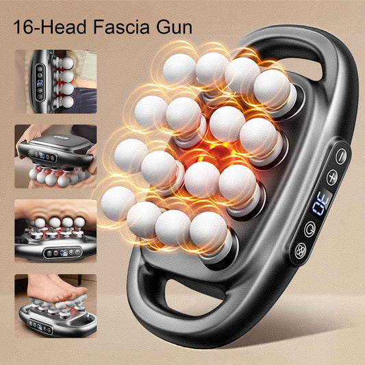 Foreverlily Fascia Gun 16-Head High Frequency Massage