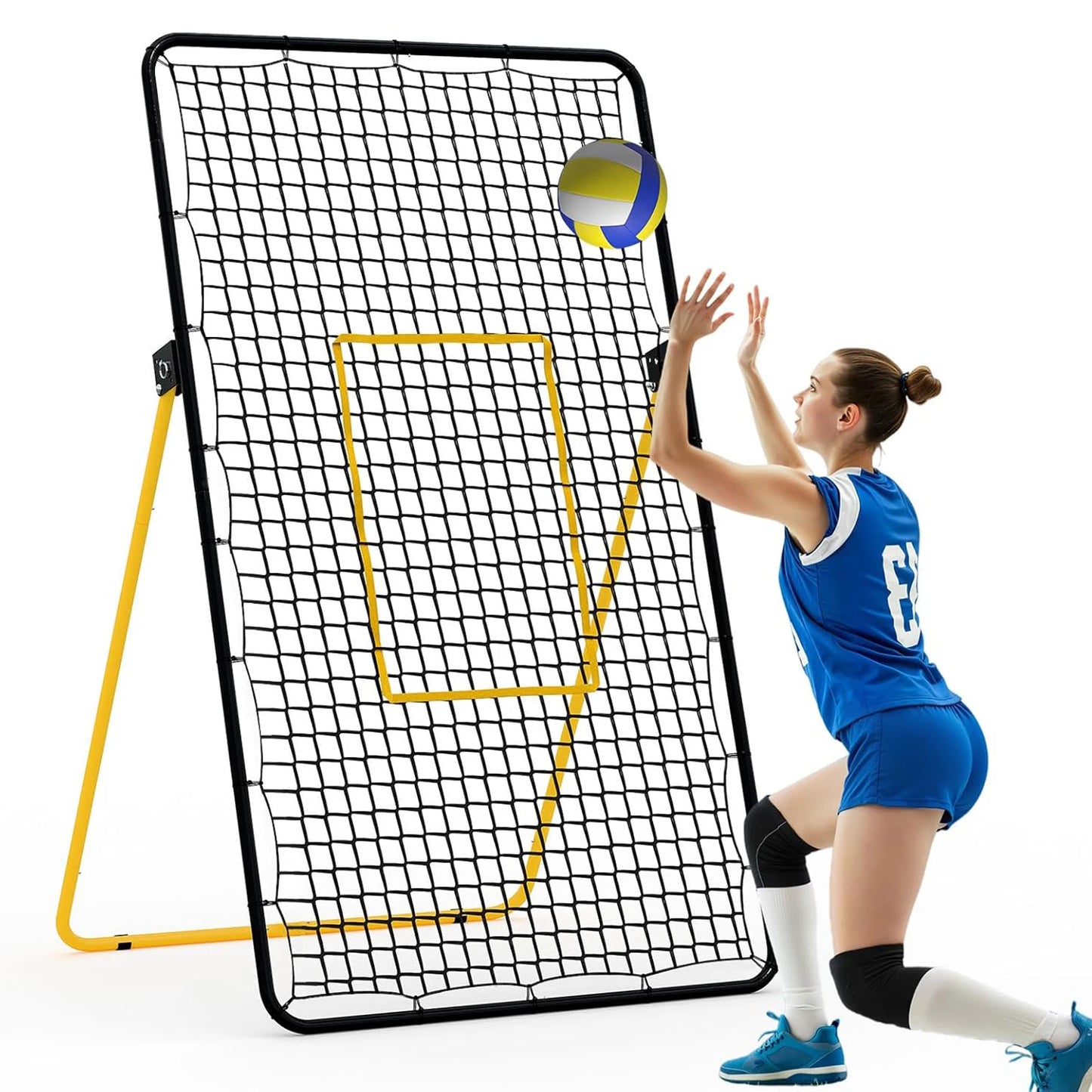 HiMISS Volleyball Rebounder Net Multi Angle Training Foldable
