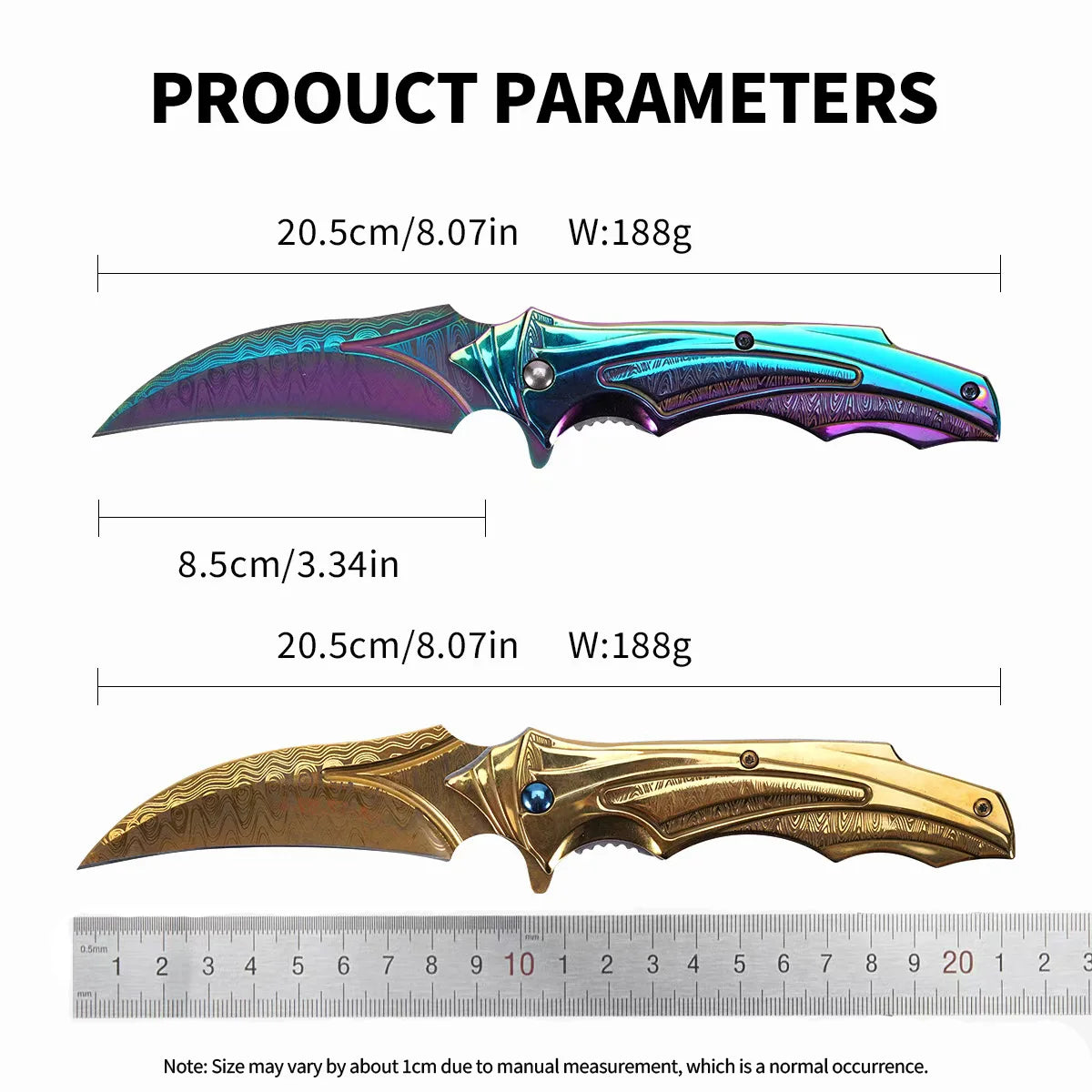 Multifunction Outdoor Folding Knife, Stainless Steel, Camping Survival