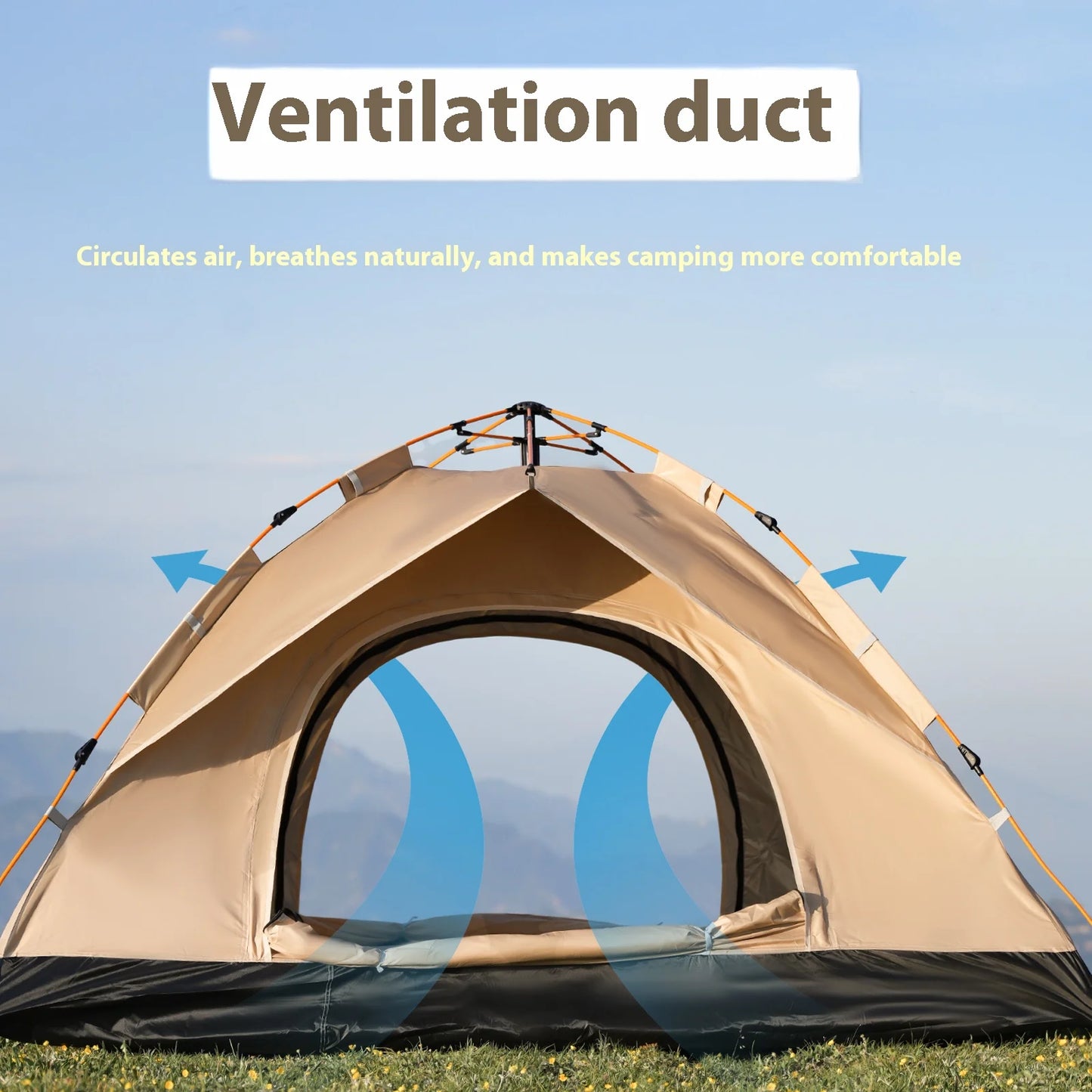 Pakicetus Instant Pop Up Tent Sun and Rain Shelter for Beach and Camping