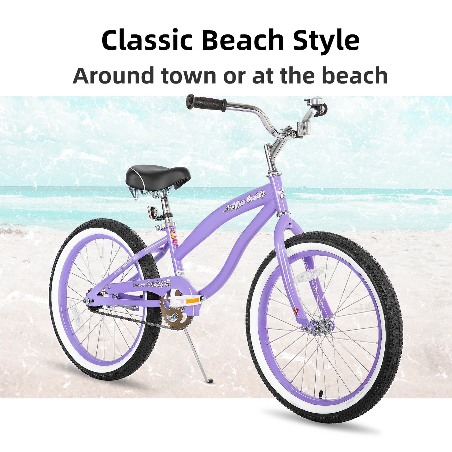 Joystar Beach Cruiser Bike Kids Single Speed Coaster Brake