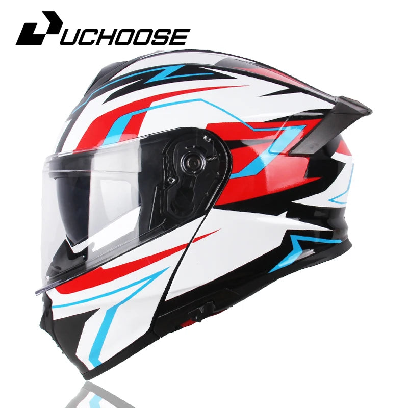 Uchoose DOT Certified Modular Flip Up Motorcycle Helmet