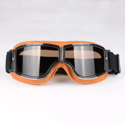 Motorcycle Glasses Windproof Leather Folding Sunglasses For Riders
