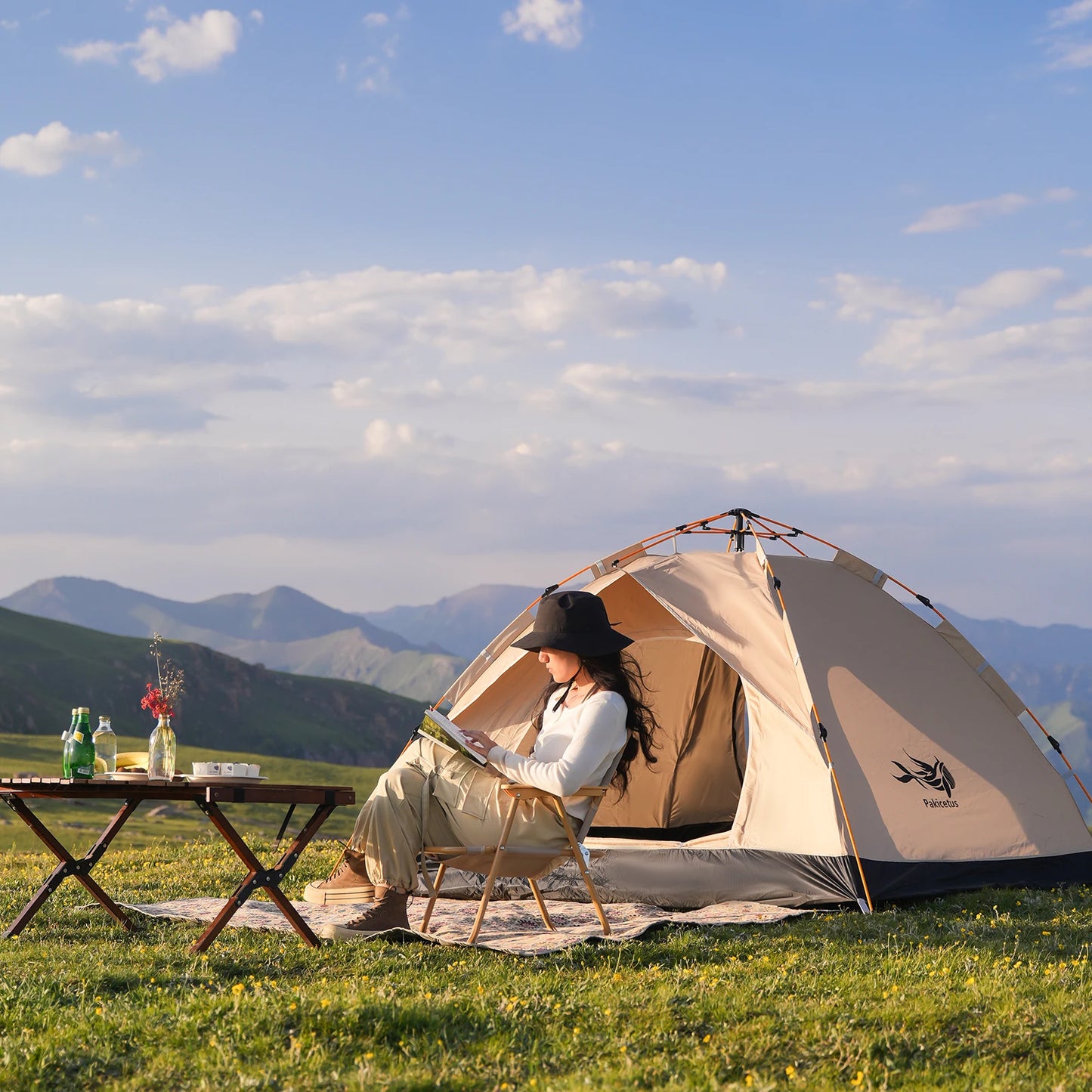 Pakicetus Instant Pop Up Tent Sun and Rain Shelter for Beach and Camping
