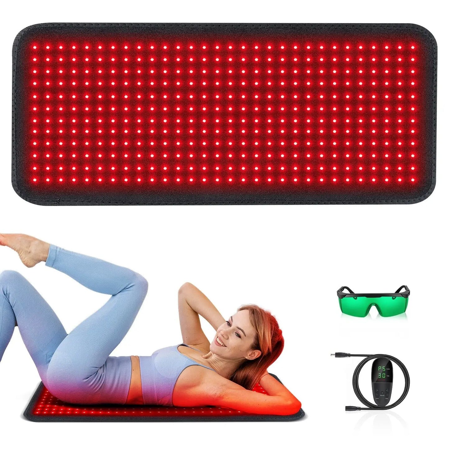 New 360 LEDs Red Light Belt 660nm 850nm Therapy Pad