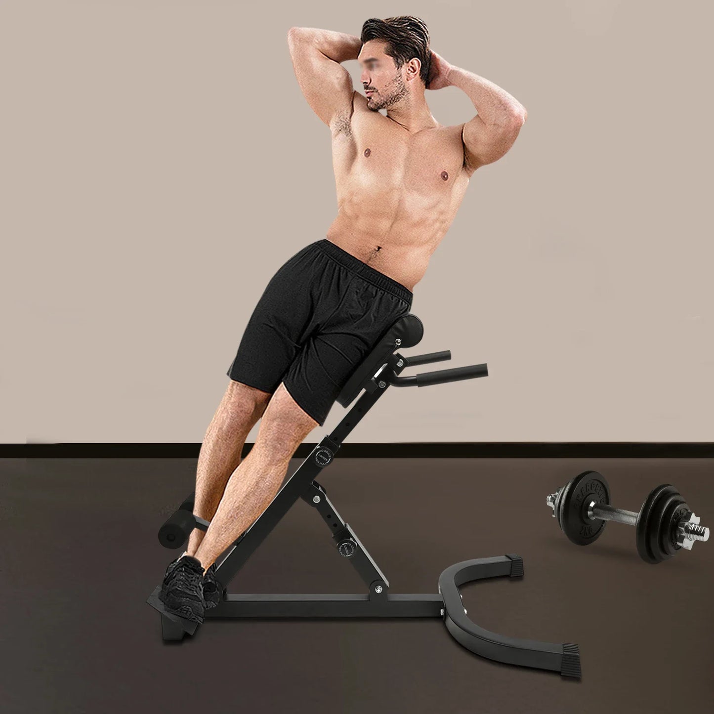 Roman Chair Hyperextension Back Extension Bench Adjustable