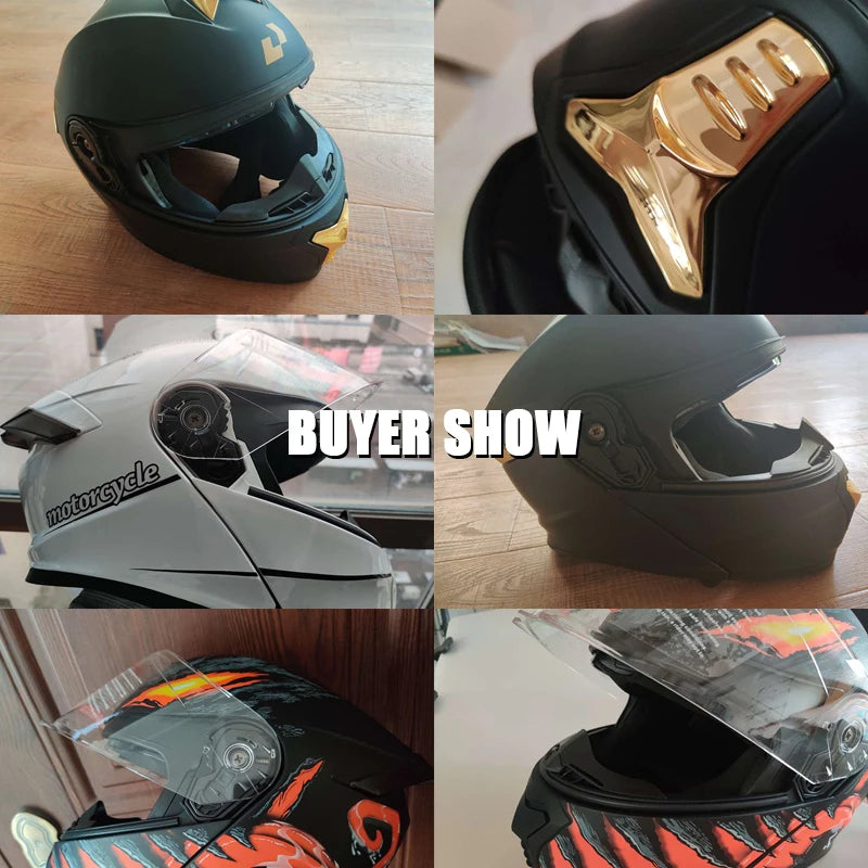 Uchoose DOT Certified Modular Flip Up Motorcycle Helmet