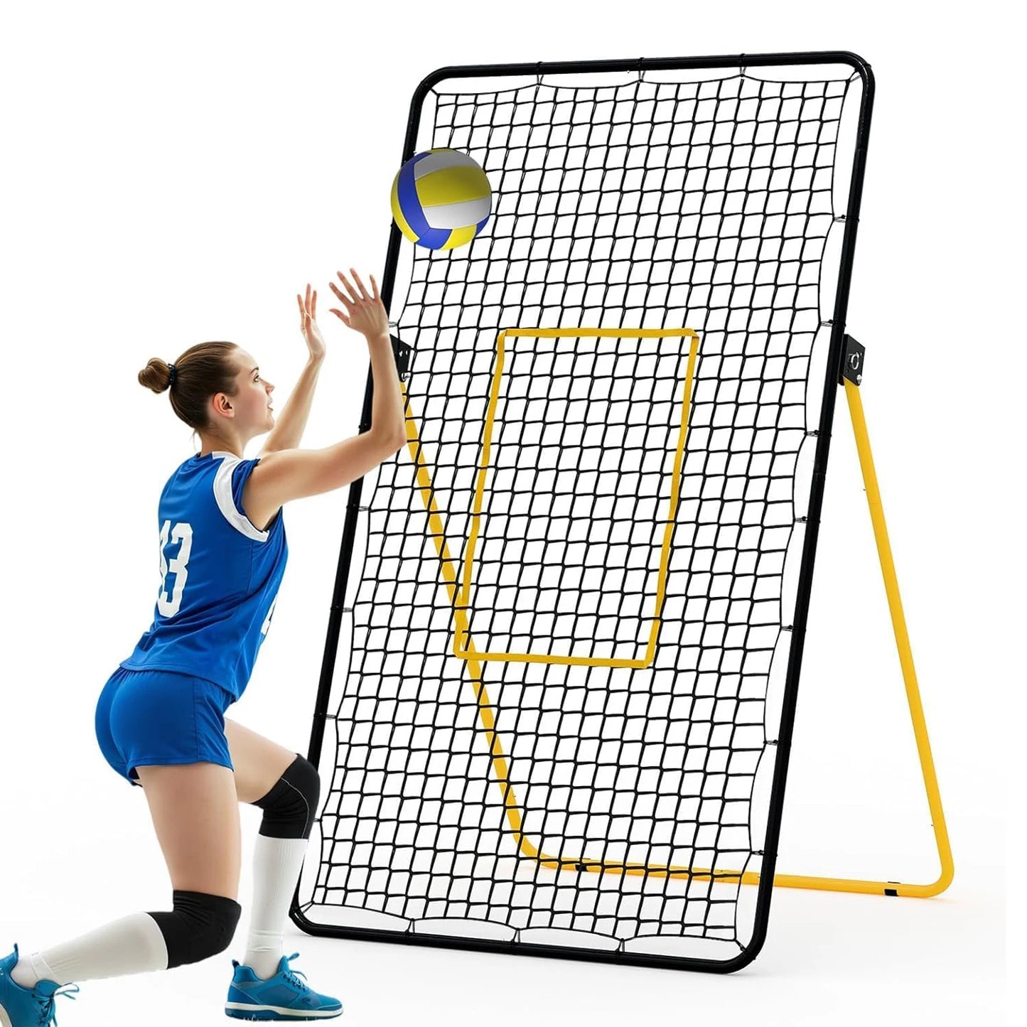 HiMISS Volleyball Rebounder Net Multi Angle Training Foldable