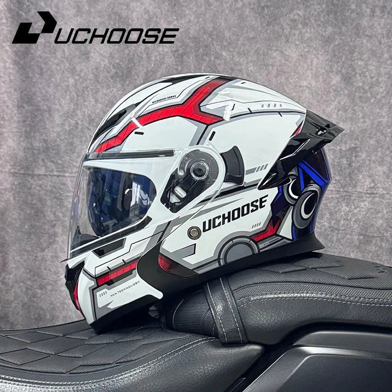 UCHOOSE DOT Certified Modular Motorcycle Helmet Four Seasons Off Road
