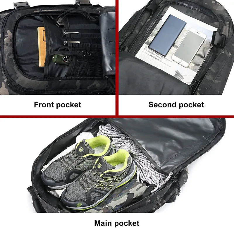 NONECN Military Tactical Backpack Waterproof Travel Laptop Bag