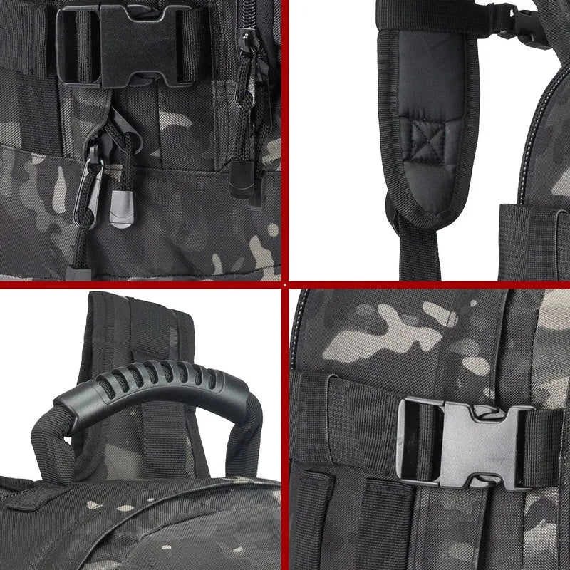 NONECN Military Tactical Backpack Waterproof Travel Laptop Bag