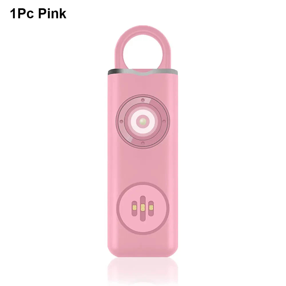 130dB Personal Defense Alarm With LED Light Keychain