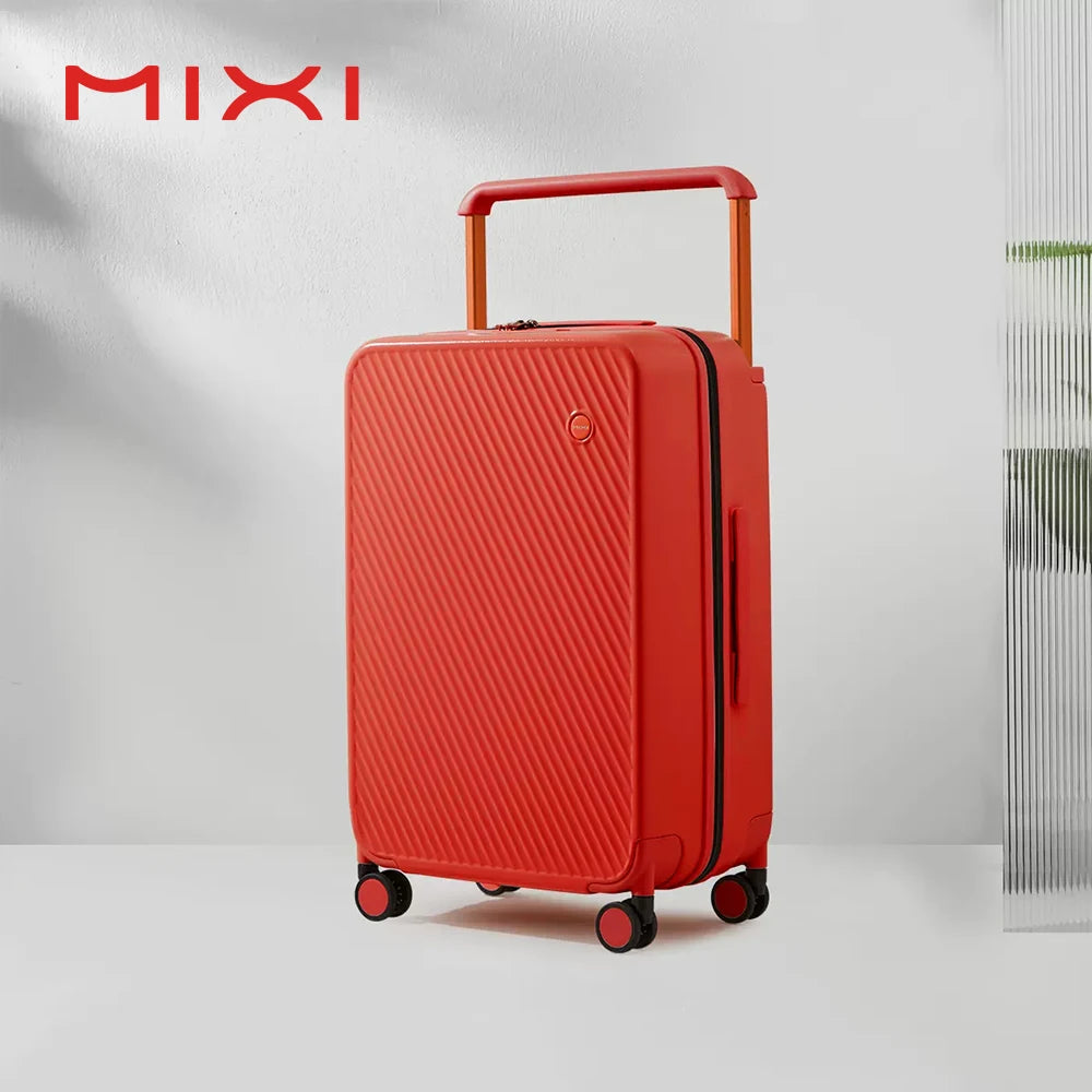 Mixi Hardside Luggage Suitcase With Wide Handle Patent Design
