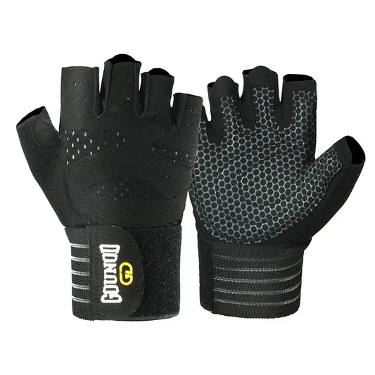 Macroupta Weightlifting Half Finger Gloves Anti Slip Wrist Support