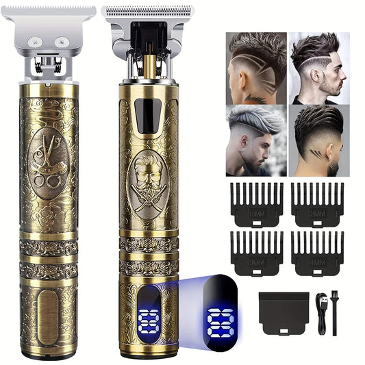T Blade Electric Hair Trimmer Kit Cordless USB LED Display