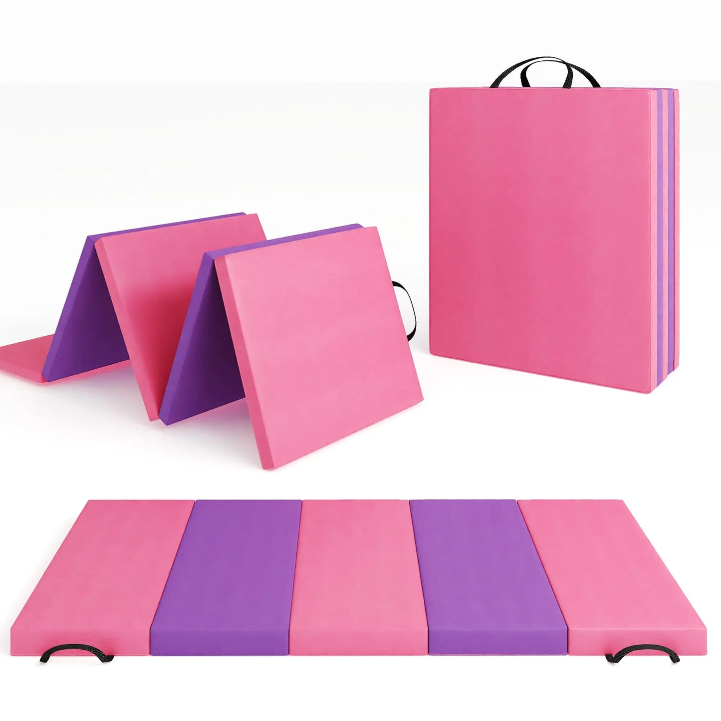 HiMISS Gymnastics Mat Tumbling Floor Exercise Pad Portable