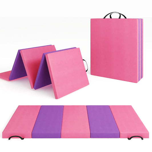 HiMISS Gymnastics Mat Tumbling Floor Exercise Pad Portable
