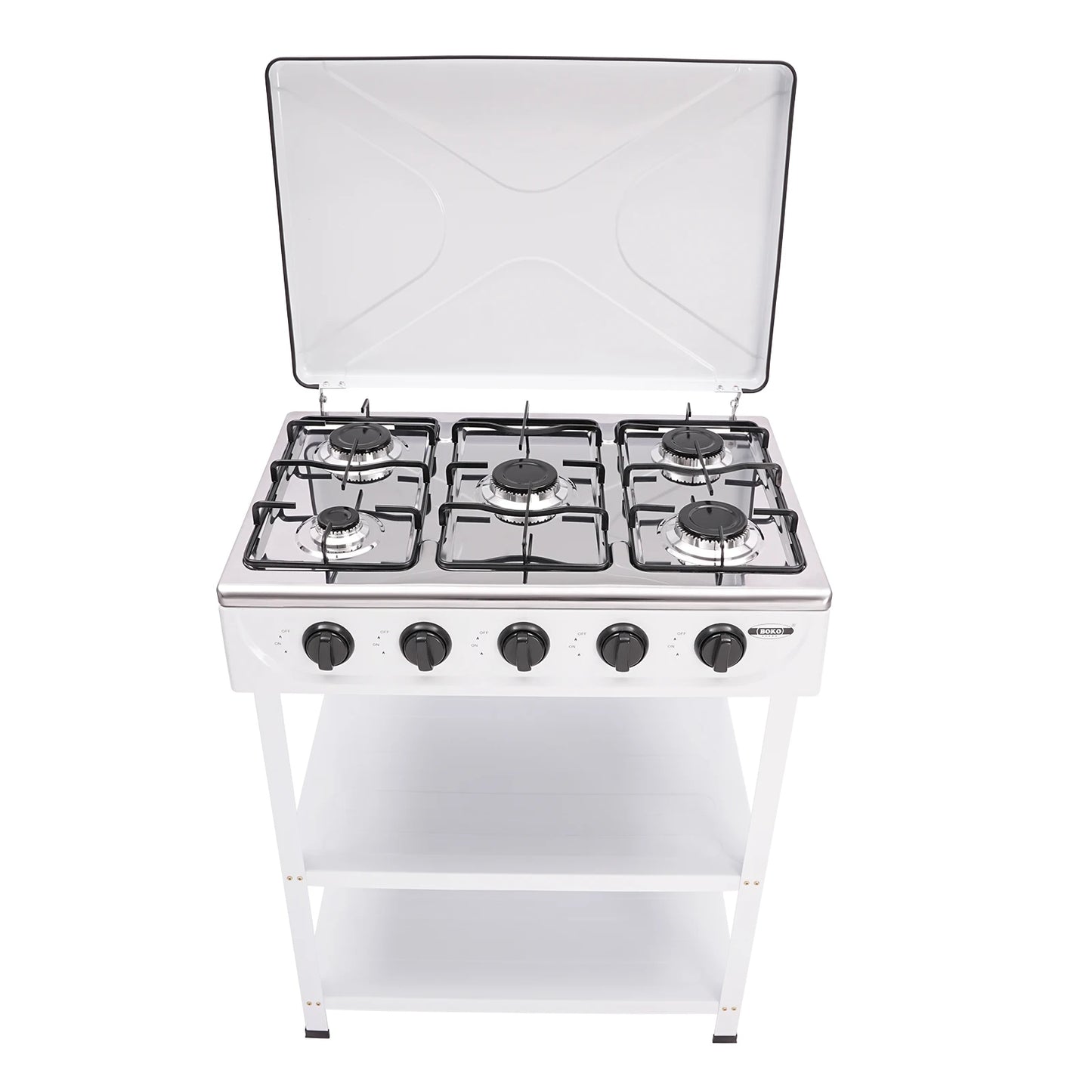 5 Burner Natural Gas Outdoor Stove With Two Placement Boards