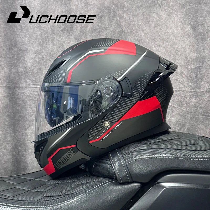 UCHOOSE DOT Certified Modular Motorcycle Helmet Four Seasons Off Road