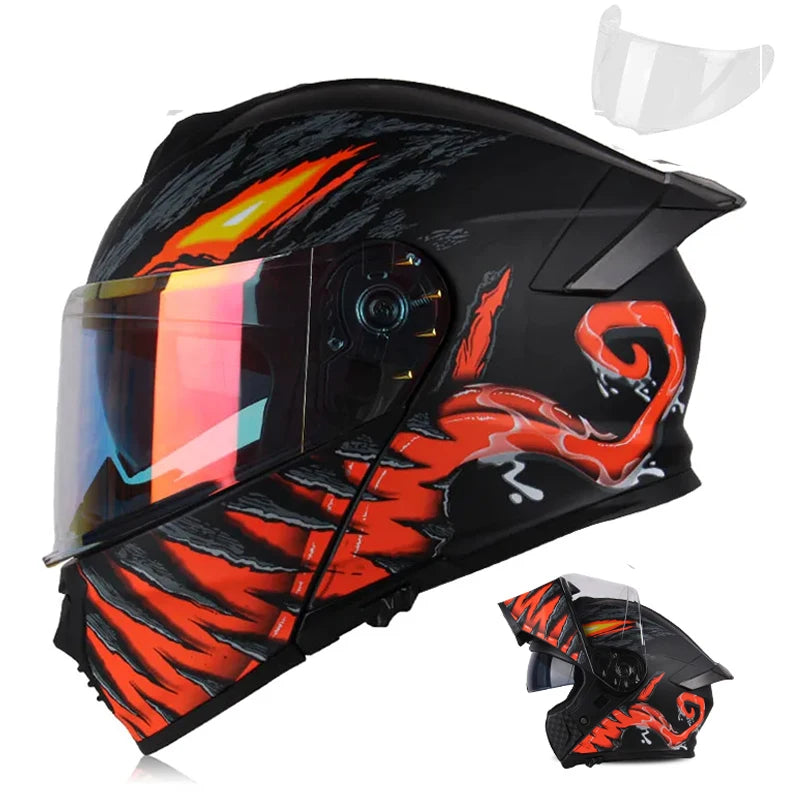 Uchoose DOT Certified Modular Flip Up Motorcycle Helmet