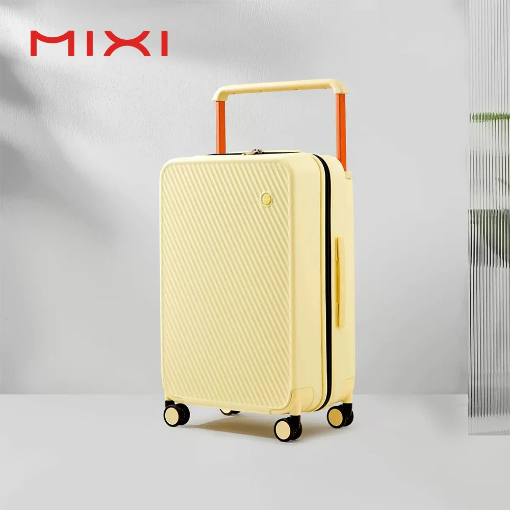 Mixi Hardside Luggage Suitcase With Wide Handle Patent Design