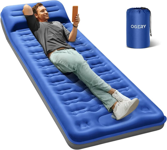 Self Inflating Camping Sleeping Pad With Foot Pump