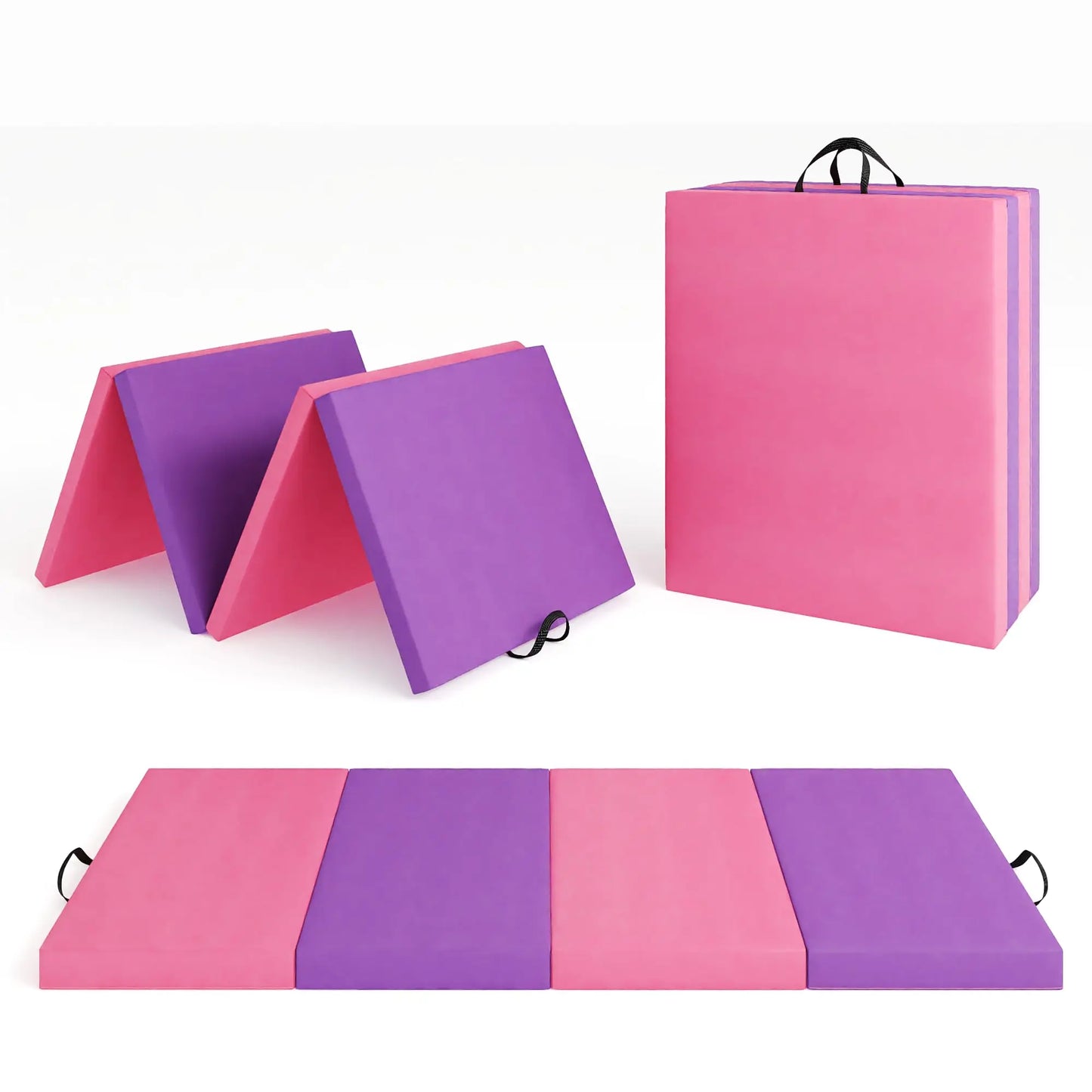 HiMISS Gymnastics Mat Tumbling Floor Exercise Pad Portable