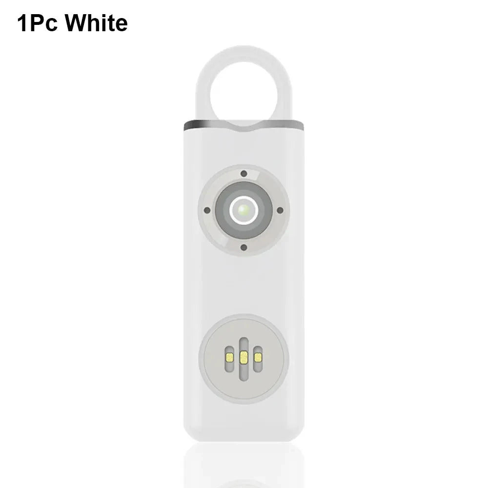 130dB Personal Defense Alarm With LED Light Keychain