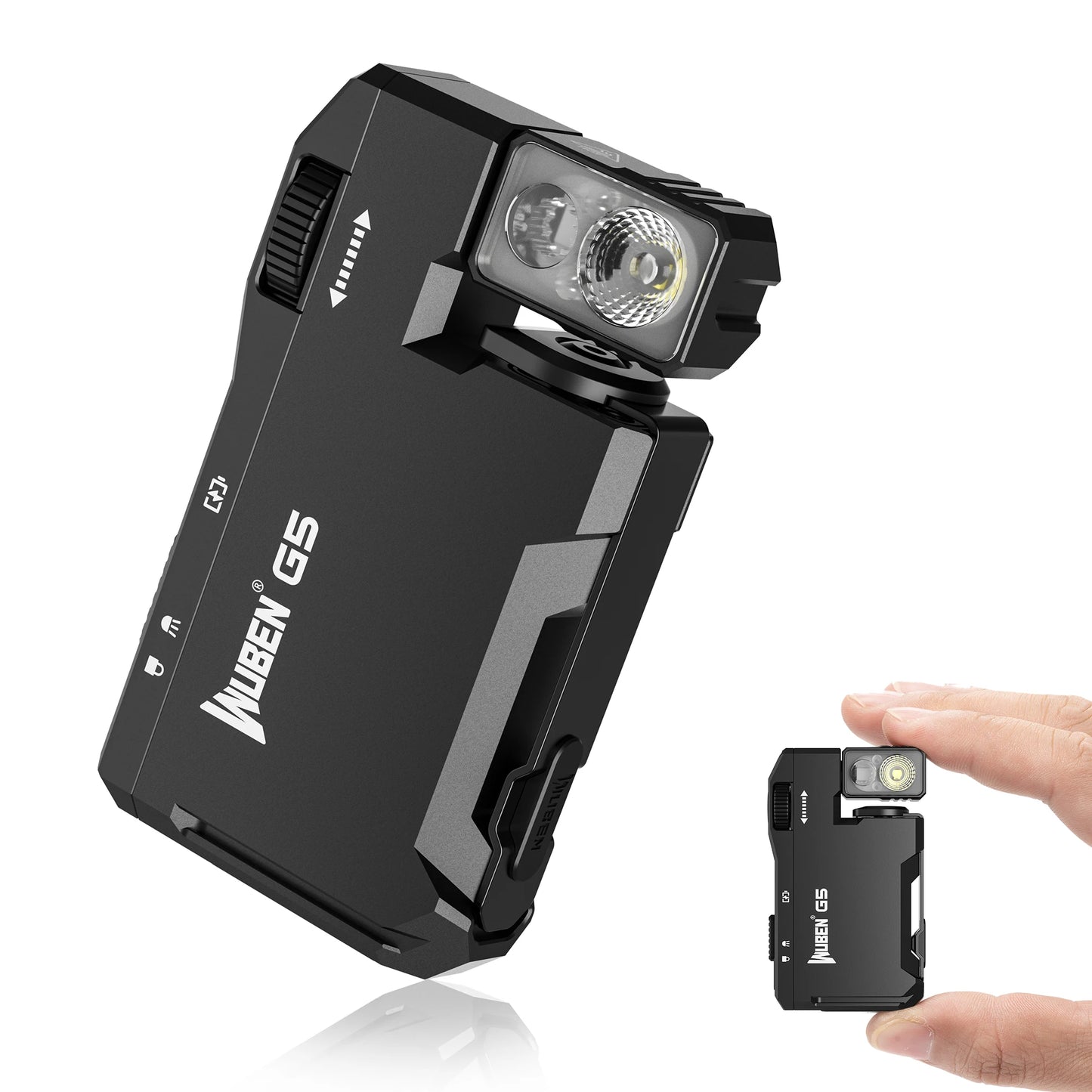 WUBEN G5 Rechargeable EDC Flashlight RGB Light 400 Lumens