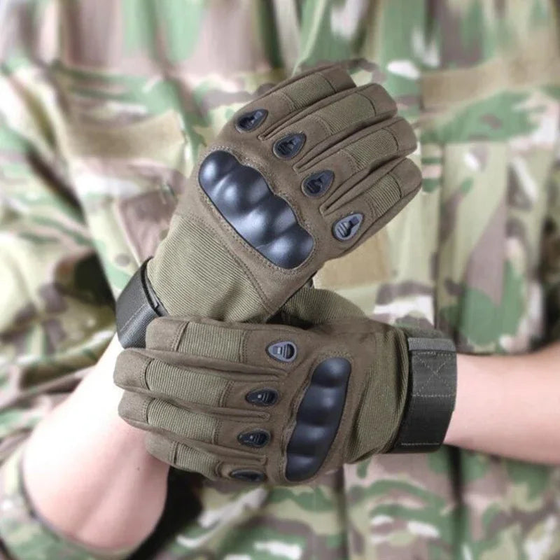 Unisex Tactical Motorcycle Gloves With Knuckle Protection