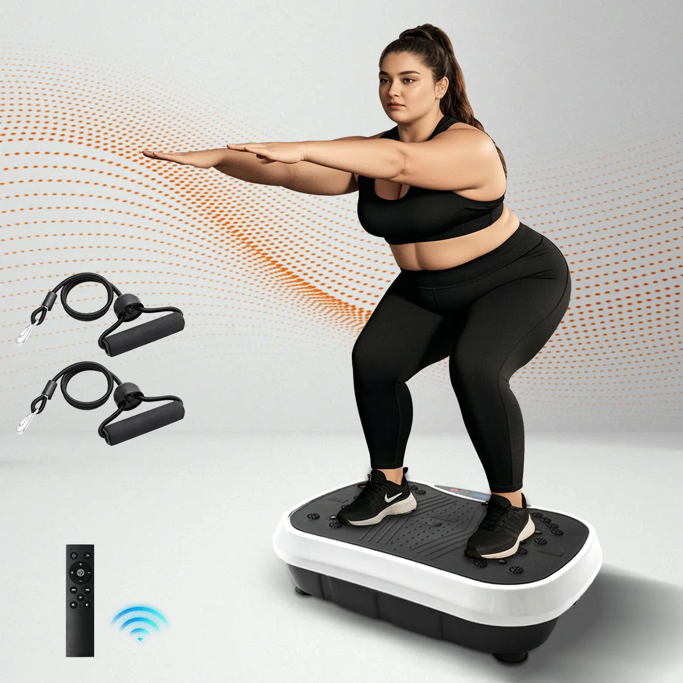 Vibration Plate Exercise Machine Portable Fat Burning Shaker Bluetooth Remote