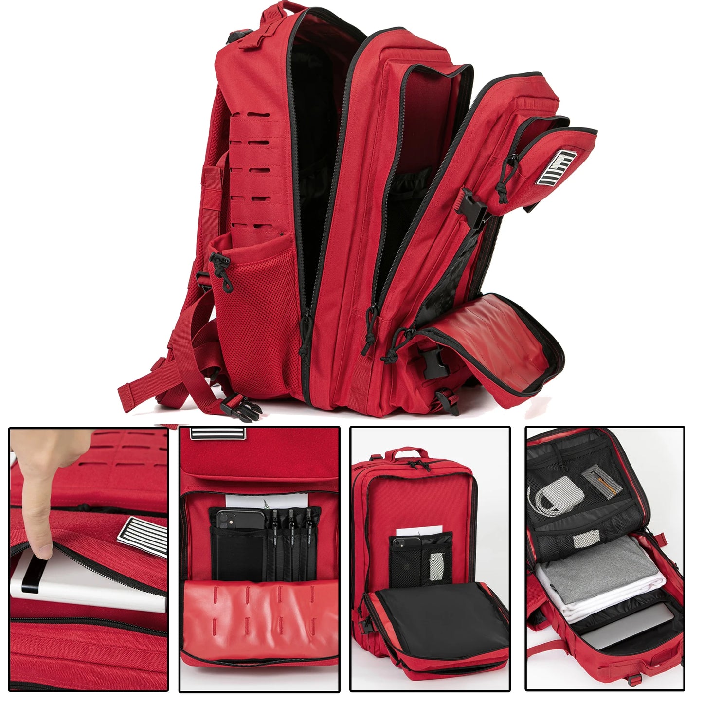 ReFire Gear Men's Tactical Backpack with Cup Holders for Hunting