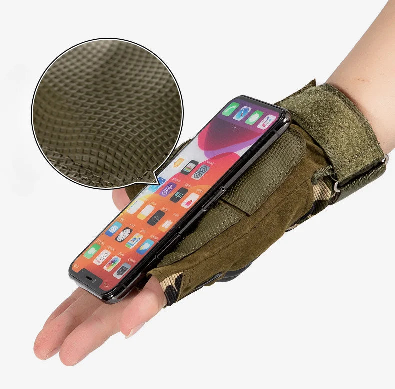 Unisex Tactical Motorcycle Gloves With Knuckle Protection
