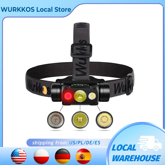 Wurkkos HD50 Headlamp 4000lm XHP50.3 LH351D 660nm Rechargeable