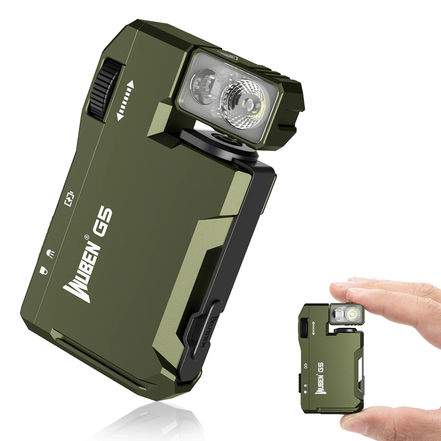 WUBEN G5 Rechargeable EDC Flashlight RGB Light 400 Lumens