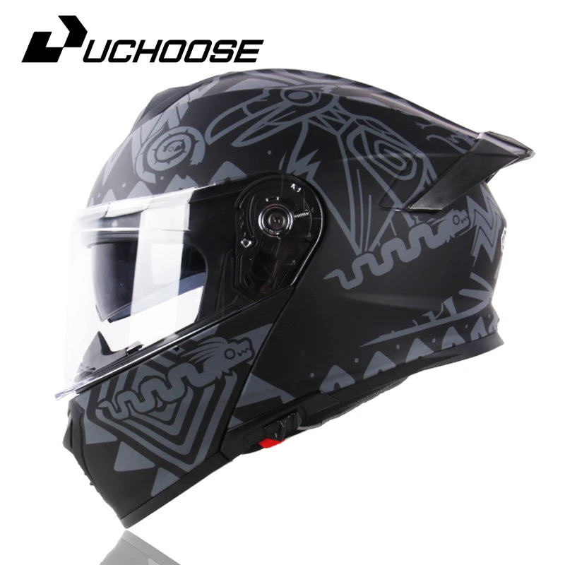 Uchoose DOT Certified Modular Flip Up Motorcycle Helmet