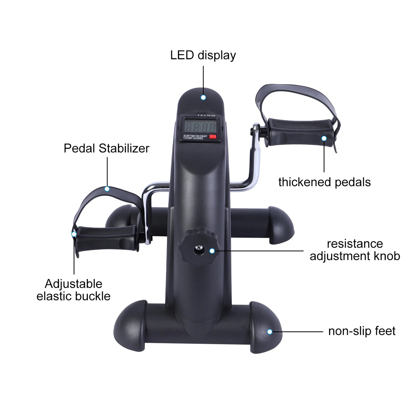 None Under Desk Pedal Exerciser For Arm And Leg Fitness